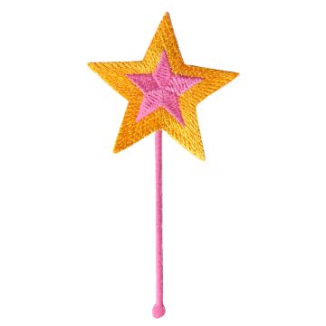 Aplicación Bordada Varita Mágica