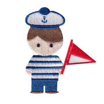 Aplicación Bordada Niño Marinero