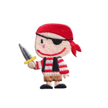 Aplicación Bordada Niño Pirata
