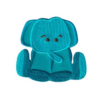 Aplicación Bordada Elefante Sentado