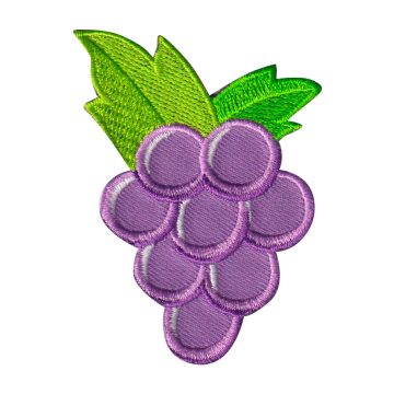 Aplicación Bordada Uvas