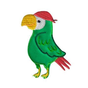 Aplicación Bordada Perico Pirata