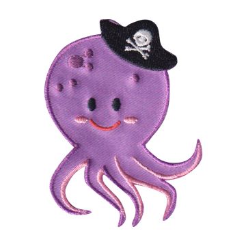 Aplicación Bordada Pulpo Pirata