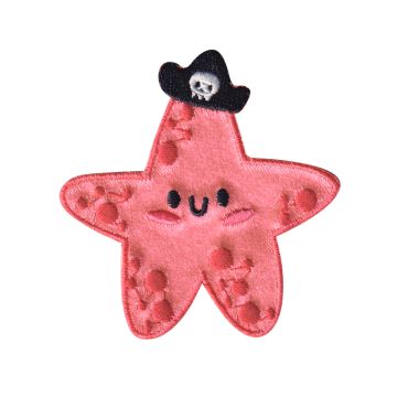 Aplicación Bordada Estrella Pirata
