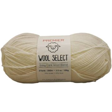 Estambre Wool Select Blanco Ligero #3 1151-01