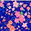 Roma Flor Bordada Azul Rey