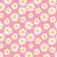 Micro Fibra Estampado Margaritas Rosa Coral
