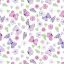 Micro Fibra Estampado Mariposa Corazón Morado Lila