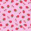 Micro Fibra Estampado Fresas Rosa Medio