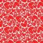 Micro Fibra Estampado Corazón Rayado Rojo