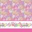 Micro Fibra Estampado Cenefa Liberty Rosa Medio