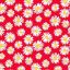 Micro Fibra Estampado Margaritas Rojo