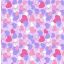 Micro Fibra Estampado Corazones Morado Lila