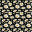 Silky Estampado 1.10 Flor Chica Negro