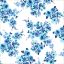 Brush Flor Mini Azul Rey