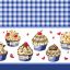 Mantel Roco Cupcakes Azul Marino