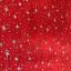 Organza Estrellas Liso Rojo