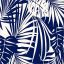 Royal Estampada 1.40 Palmas Azul Marino