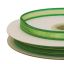 Listón de Organza con Orilla Metálica Verde Bandera-Oro #1.5