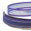 Listón de Organza con Orilla Metálica Morado-Oro #3