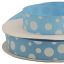 Listón Popotillo Lunares Motitas Azul Cielo