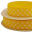 Listón Popotillo Lunares Bolitas Amarillo