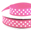 Listón Popotillo Lunares Bolitas Rosa