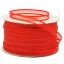 Listón de Organza Satín Liso Rojo #1