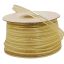 Listón de Organza con Orilla Metálica Crema-Oro #1