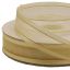 Listón de Organza con Orilla Metálica Crema-Oro #5
