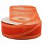 Listón de Organza con Orilla Metálica Coral-Oro #9