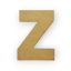 Letra de MDF de 2.5 mm Z