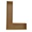 Letra Hueca L Natural
