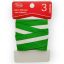 Listón Satinado con Adhesivo Verde Bandera #12