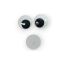 Ojos movibles para coser Blanco/Negro 18 mm