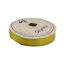 Listón Satinado Con Orilla Metálica Oro-Amarillo Canario #1.5