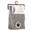 Cortina Decoración Jacquard Rustico con Forro y Arillos Sólido Gris Oxford