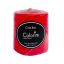 Cirio Cilíndrico Liso Rojo 7 X 8 cm
