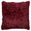 Cojín Decorativo Pelo Largo Rojo Vino