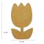 Figuras De Mdf Natural Flor Tulipán Ch