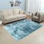 Tapete de Área Decorativo Faux Fur Fuffy Plumbago Solido Grande
