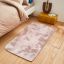 Tapete de Área Decorativo Faux Fur Fuffy Rosa Claro Solido Chico