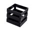 Huacal de Plástico Negro 10X10