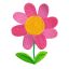 Aplicación Bordada Flor