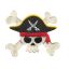 Aplicación Bordada Simbolo Pirata