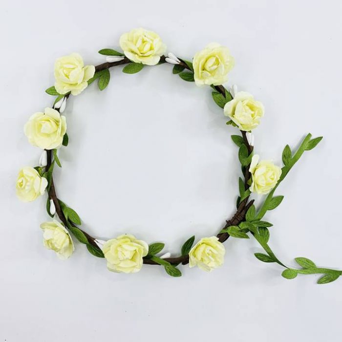 Corona de Flores Parisina Crema /007 | ✓ Mercería Parisina Corona de Flores Parisina Crema /007 | ✓ Mercería Parisina