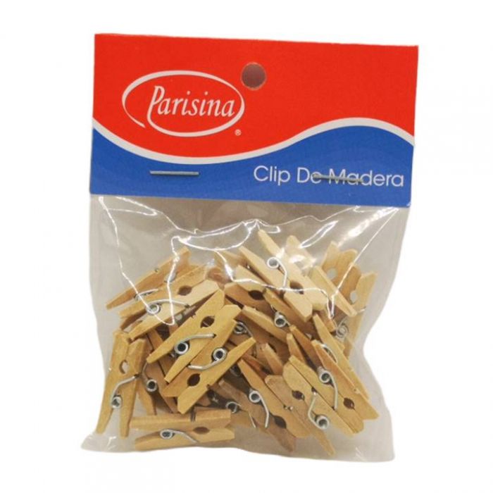 Pinza de Madera Natural cm ✓ Mercería Parisina