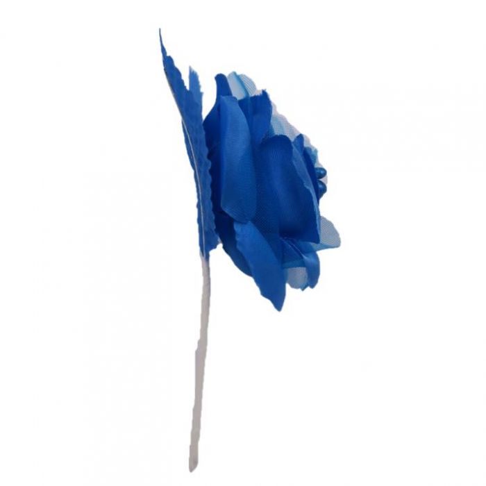 Rosa de Organza Azul Turquesa EG | ✓ Mercería Parisina