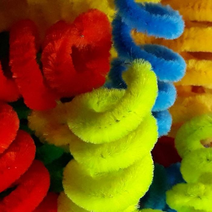  Limpiapipas nuevos palos de felpa coloridos mezclados para  bricolaje, palitos de chenilla, tallos hechos a mano, material de  artesanía, creatividad, juguete limpiador de pipas (color : A 40 piezas, :  Arte