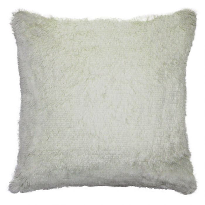 Cojín Decorativo Pelo Largo Hueso ✓ Mercería Parisina